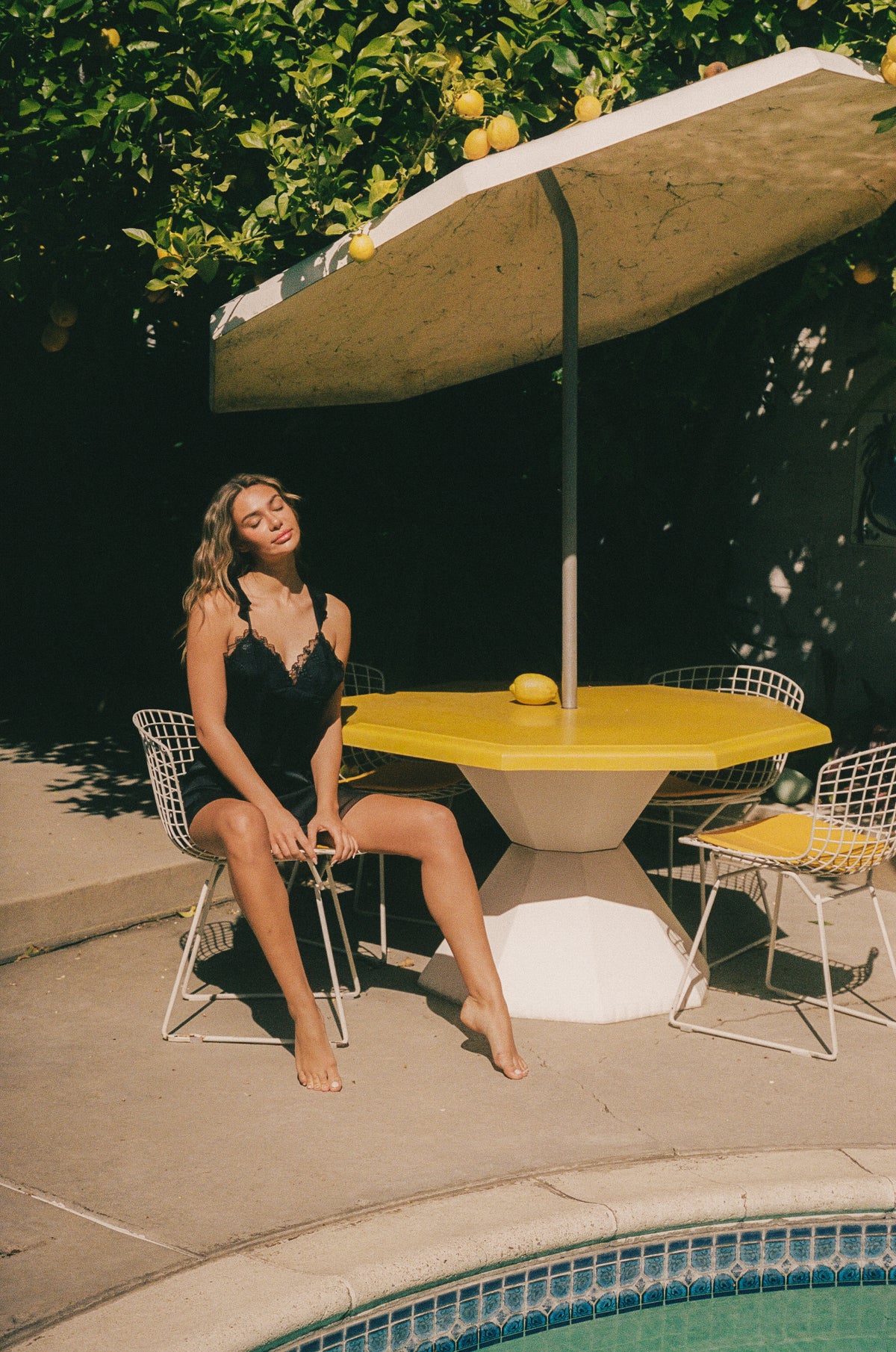 Sienna Black Slip Dress