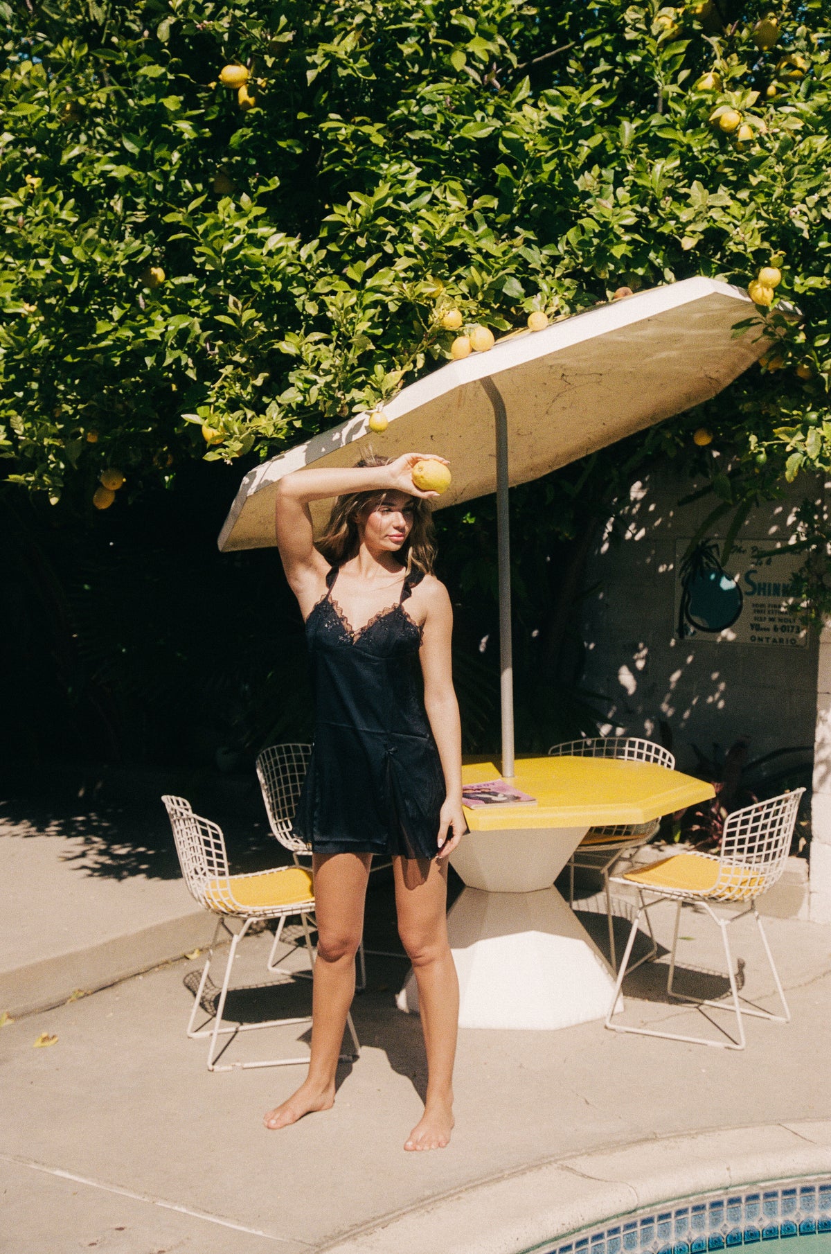 Sienna Black Slip Dress