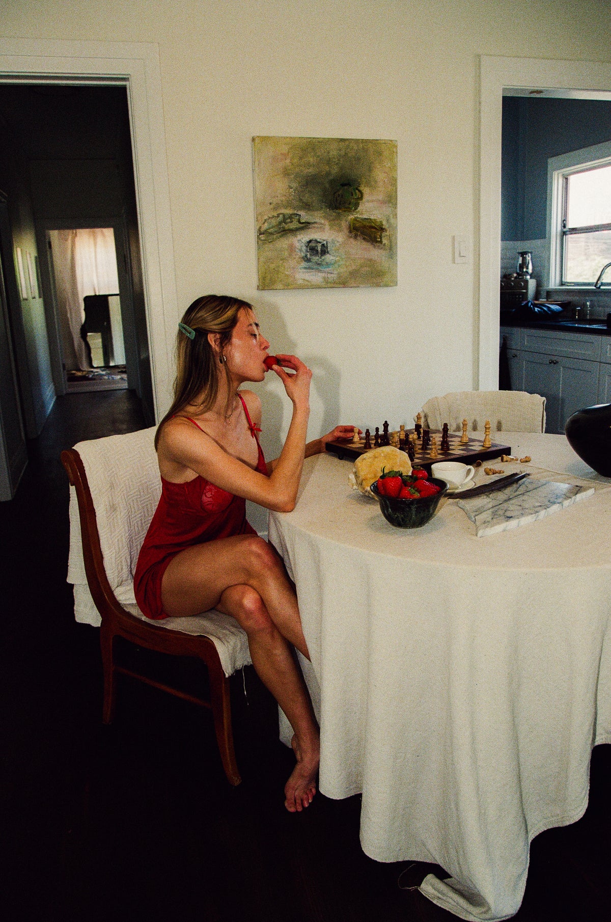 Strawberry Slip Dress