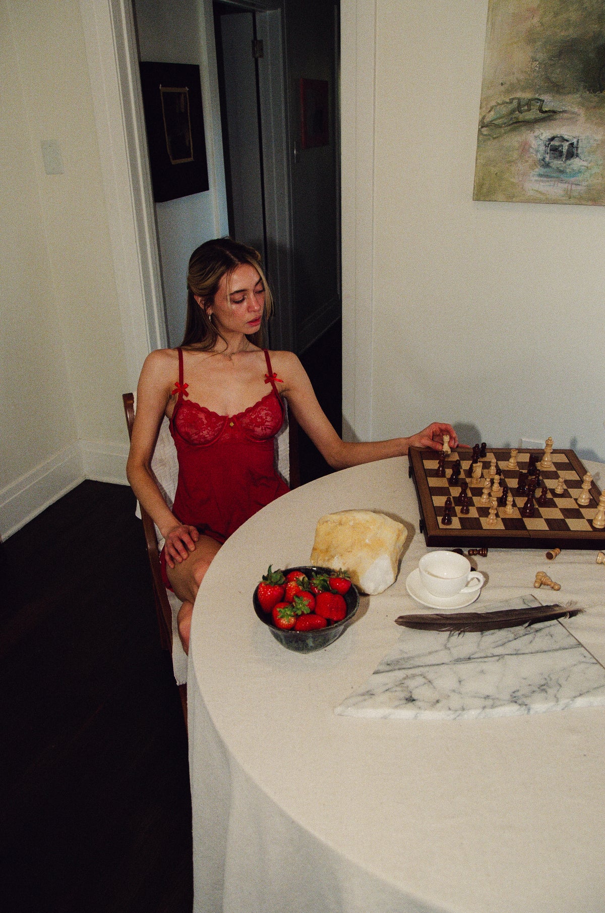 Strawberry Slip Dress