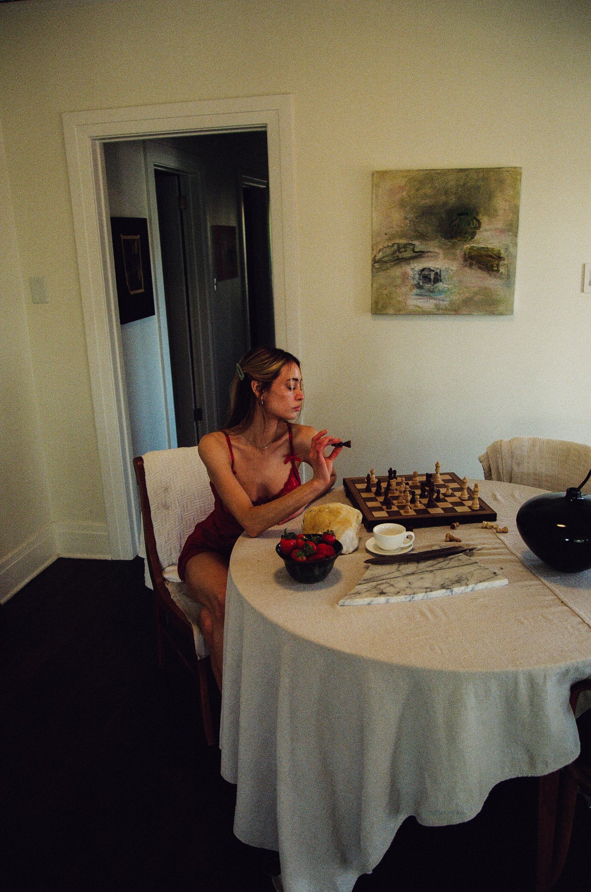 Strawberry Slip Dress