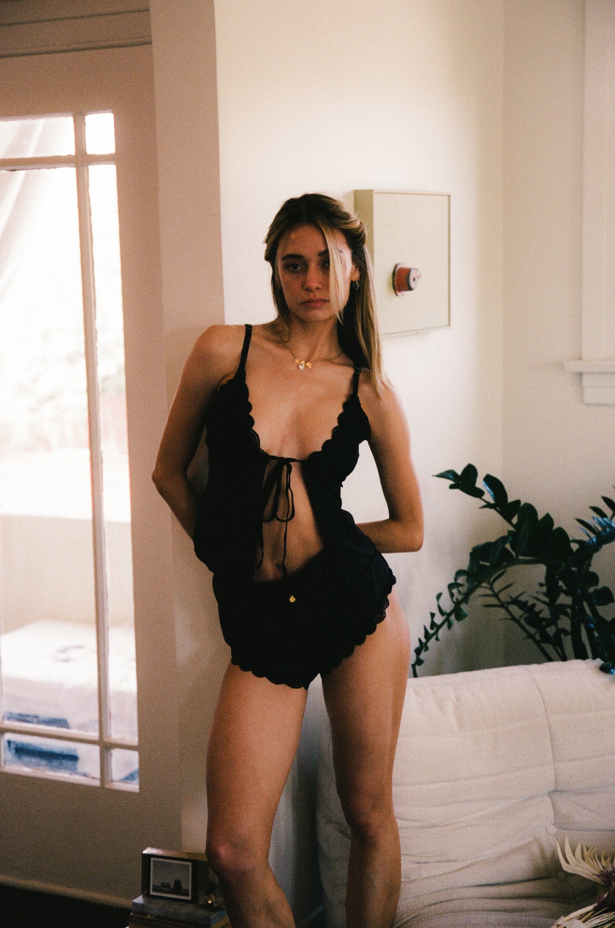 Nisha Black Camisole Set