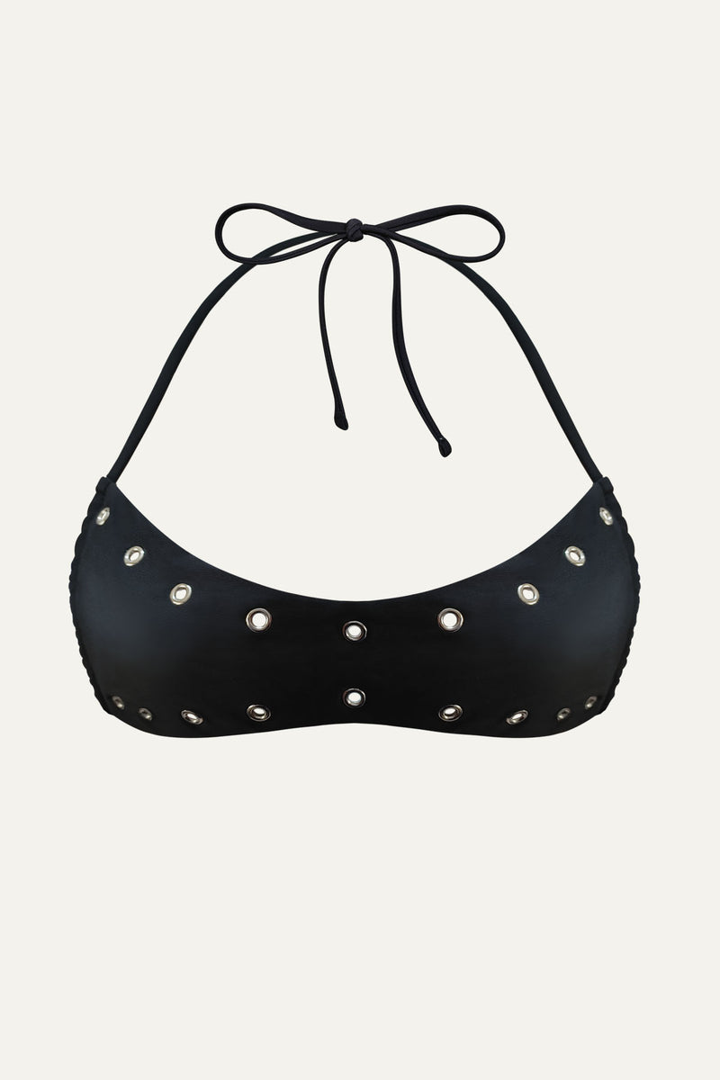 Kiana Black Bikini Top