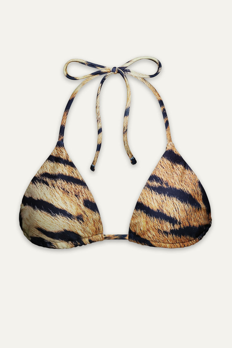 Iris Leo Print Bikini Top