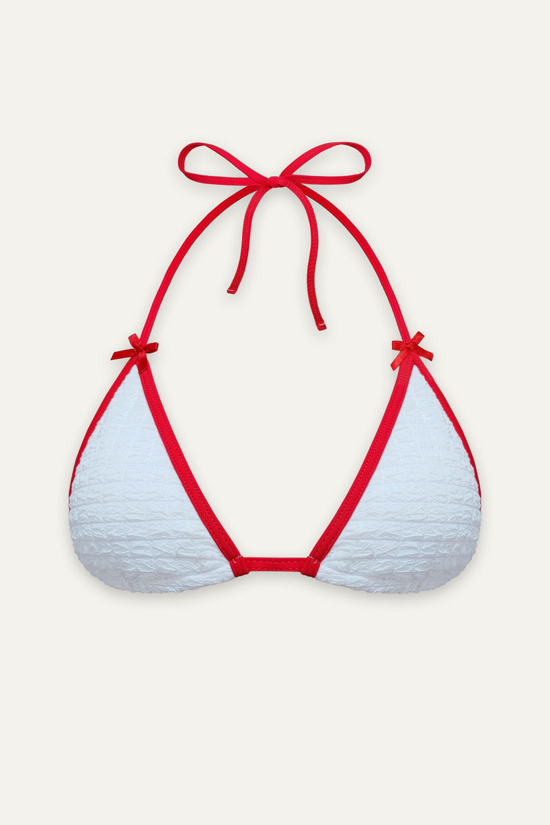 Eleni White Bikini Top