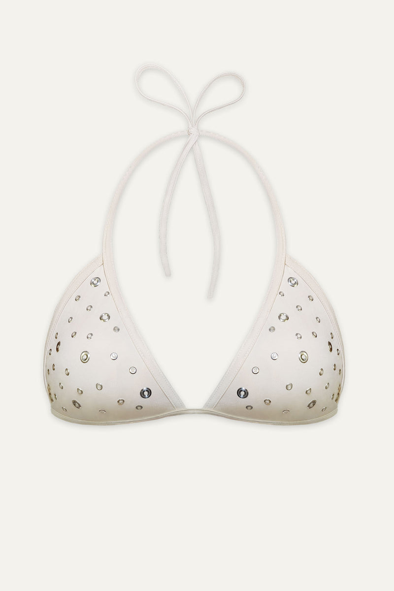 Anika Beige Bikini Top