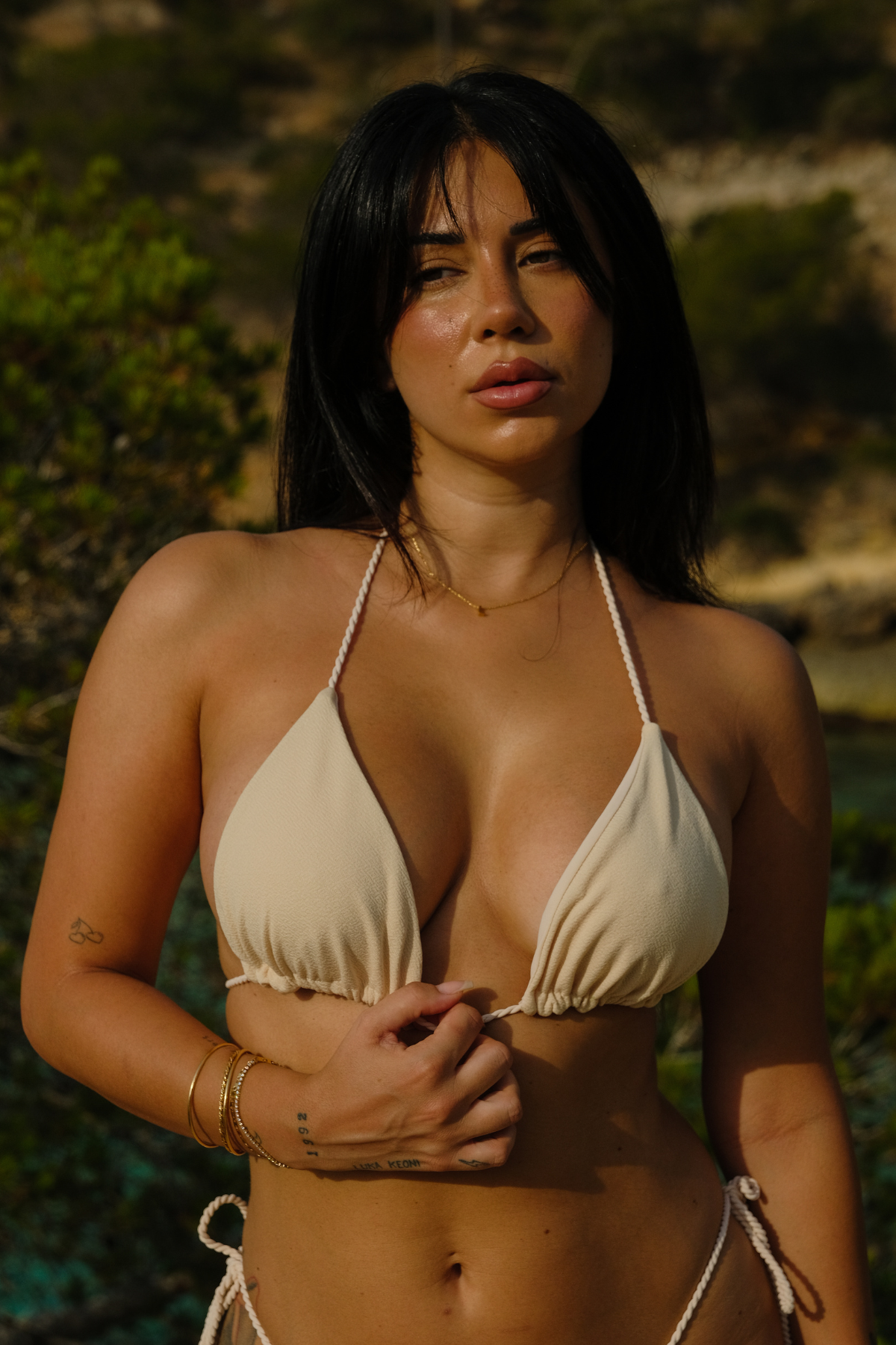 Nixie Beige Bikini Set