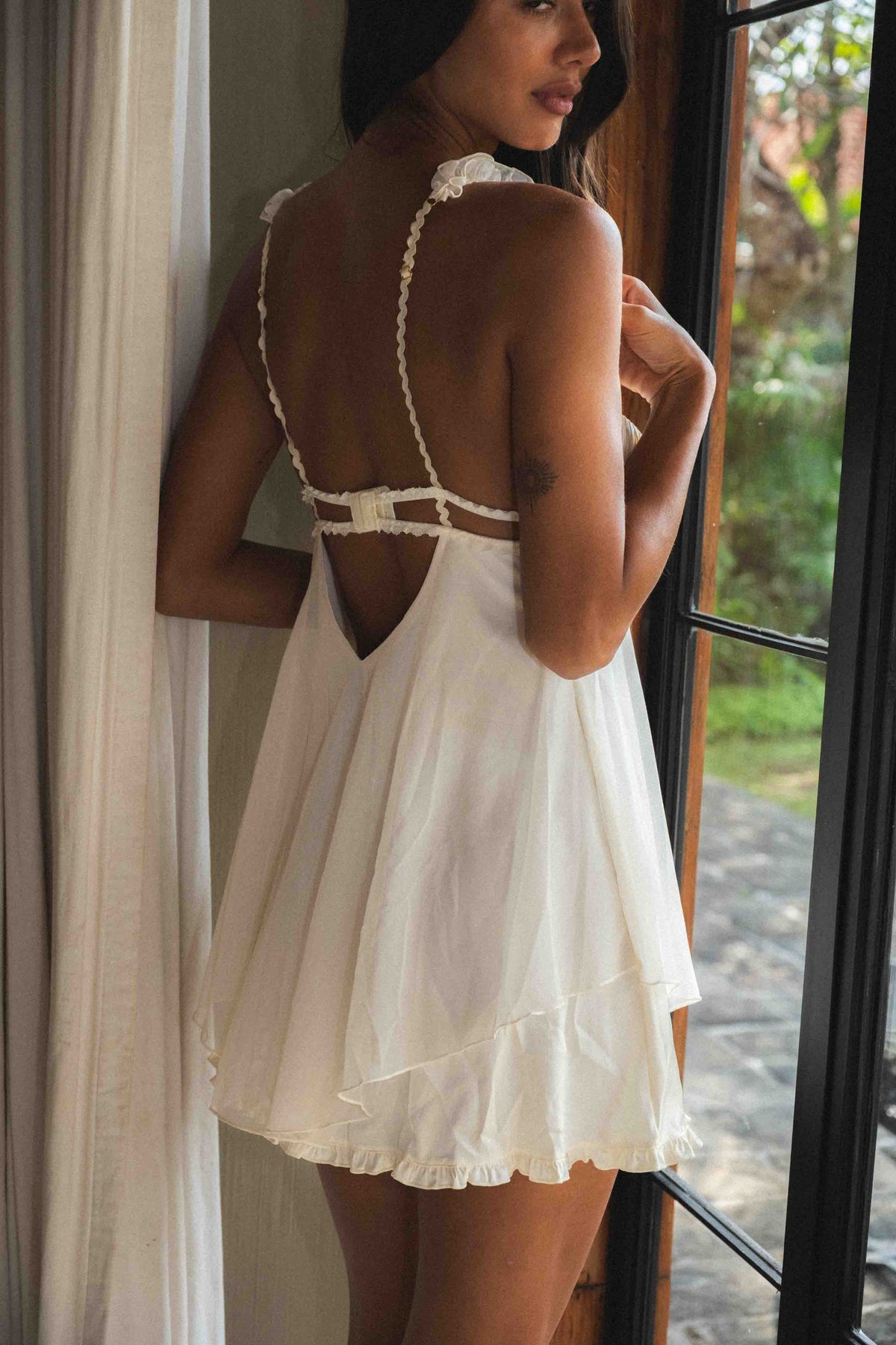 Estrella Ruffled Babydoll - Butter Yellow