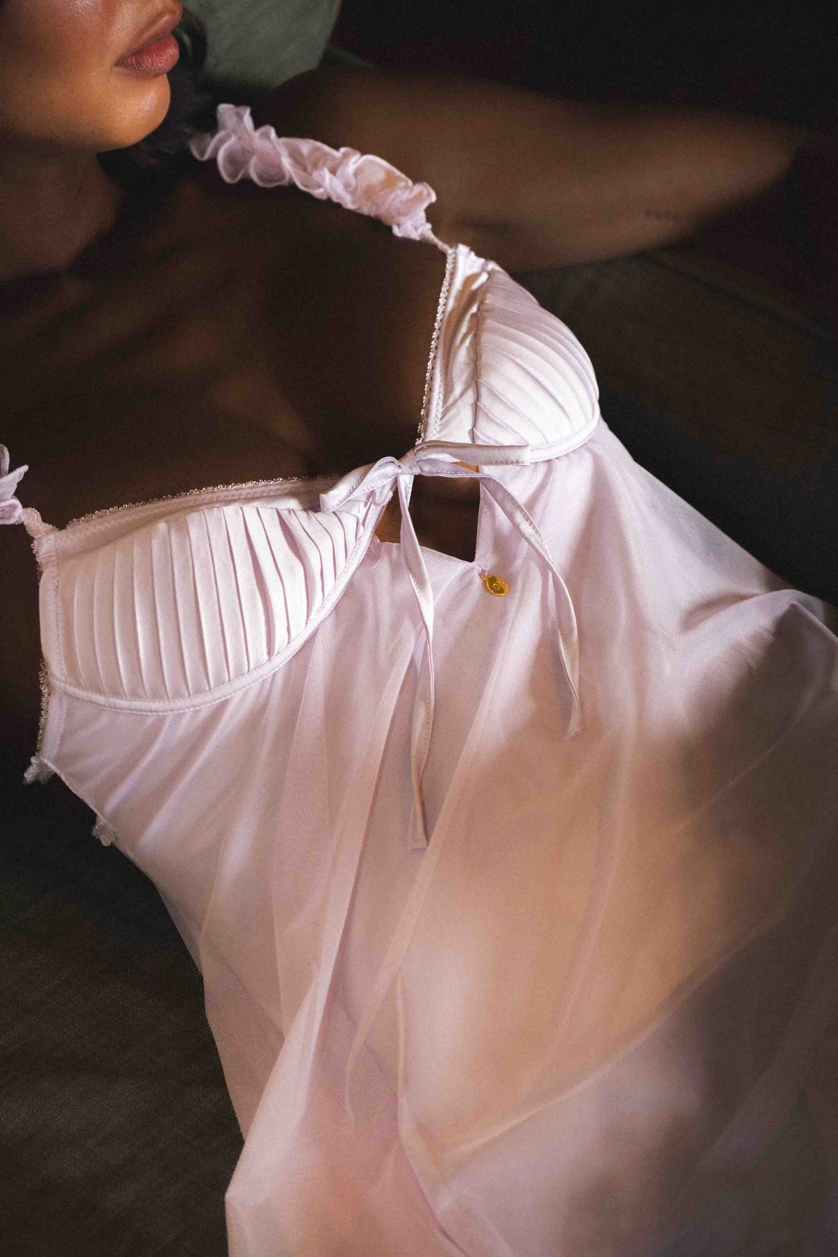 Estrella Lilac Ruffled Babydoll