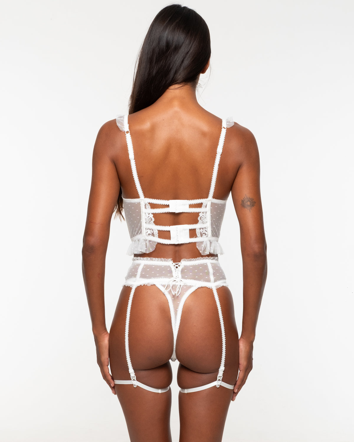 Junie White Lingerie Set