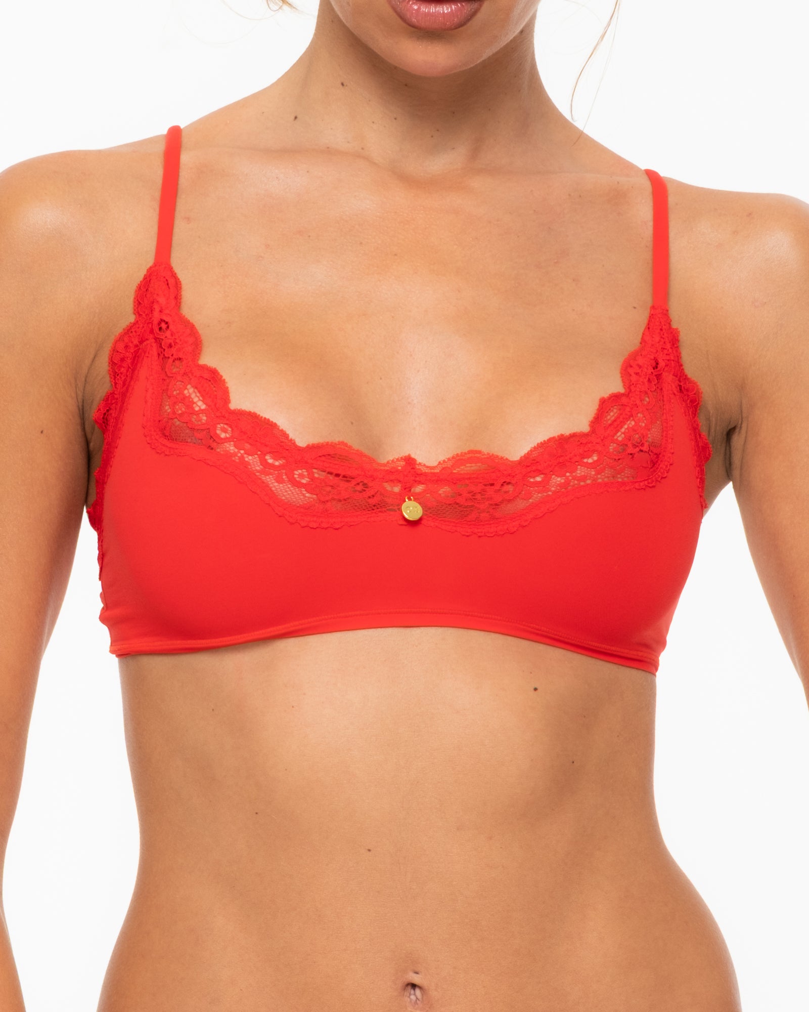 Butter Soft Bralette - Red