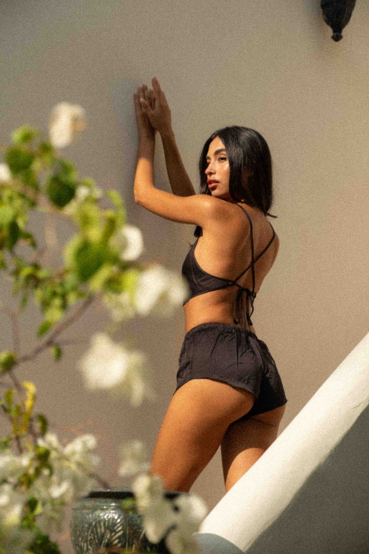 Kiah Black Cami Short Set