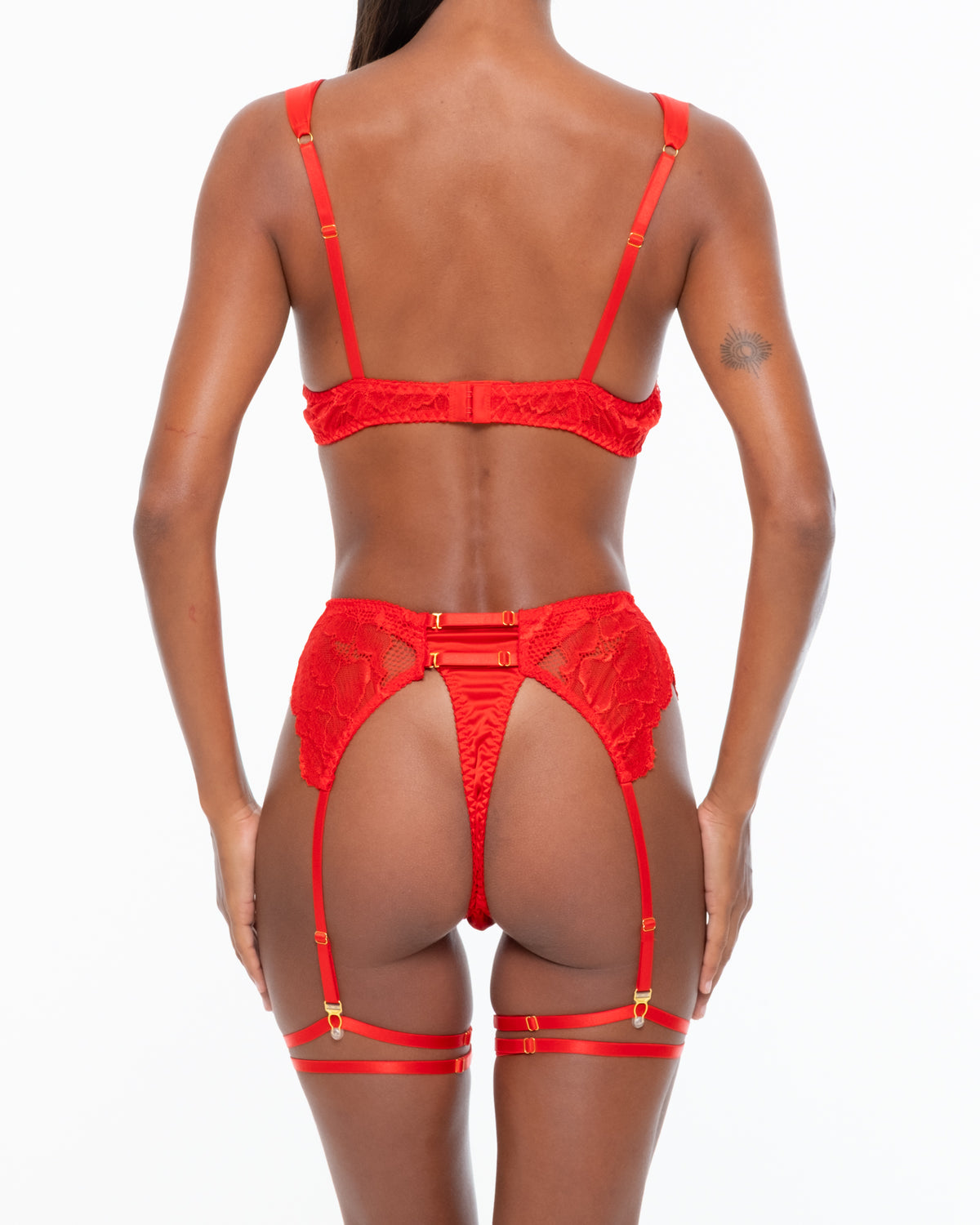 Elara Red Lingerie Set