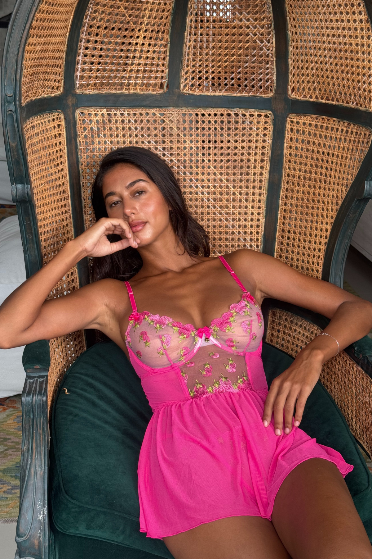 Flaire Neon Pink Babydoll