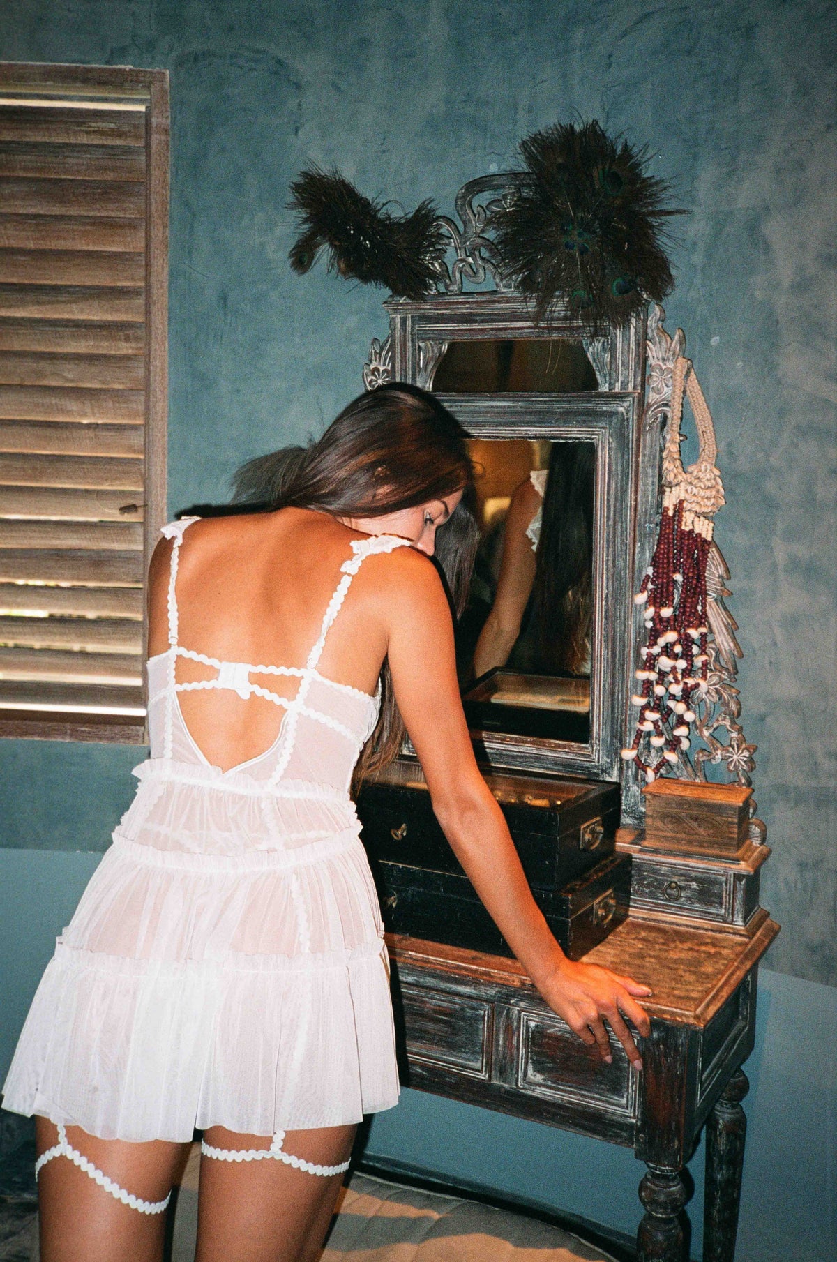 Maxine White Babydoll