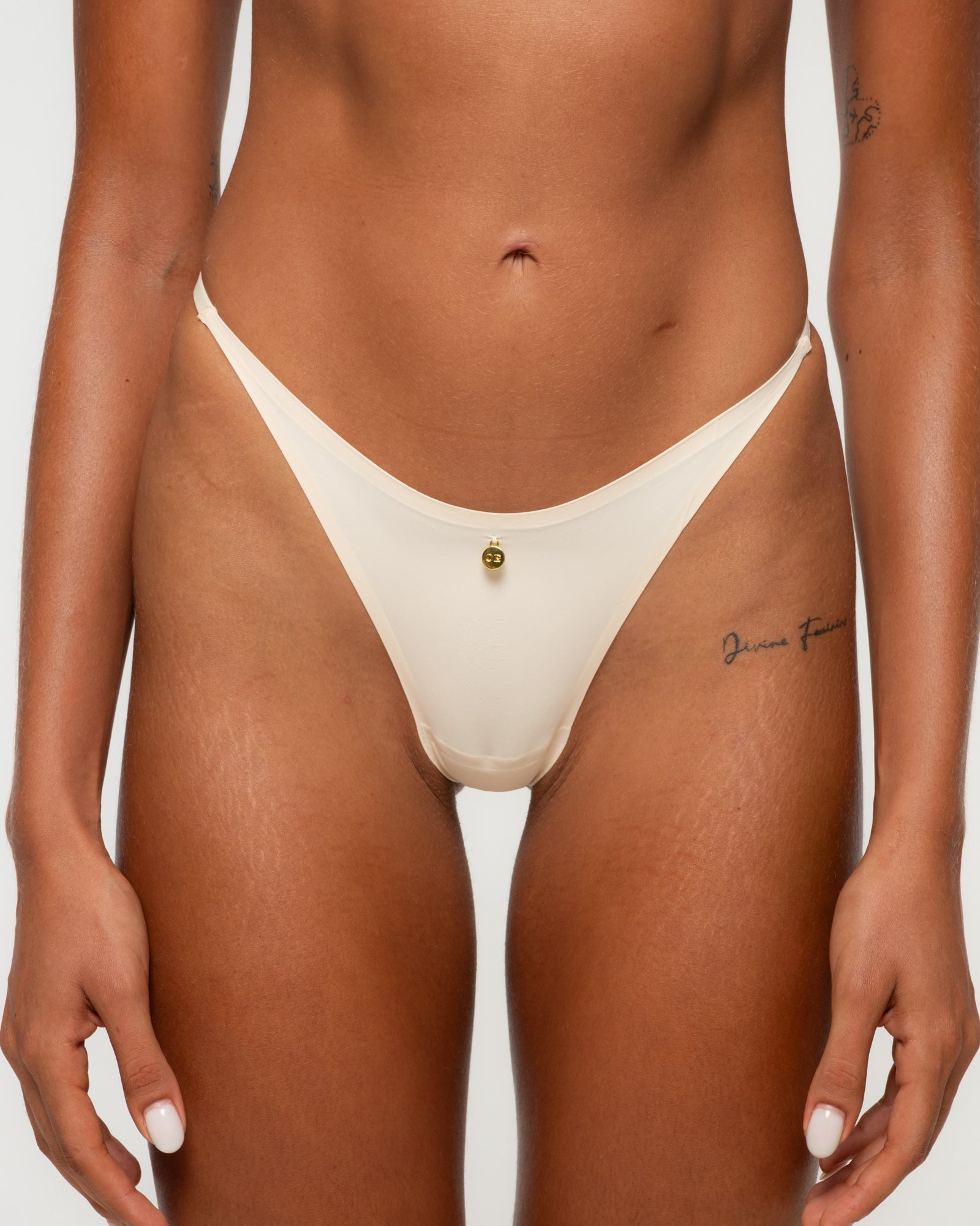 Kelly Thong - Beige, women's thong