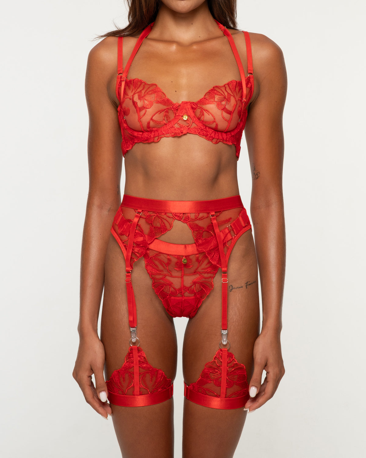 Isadora Red Lingerie Set