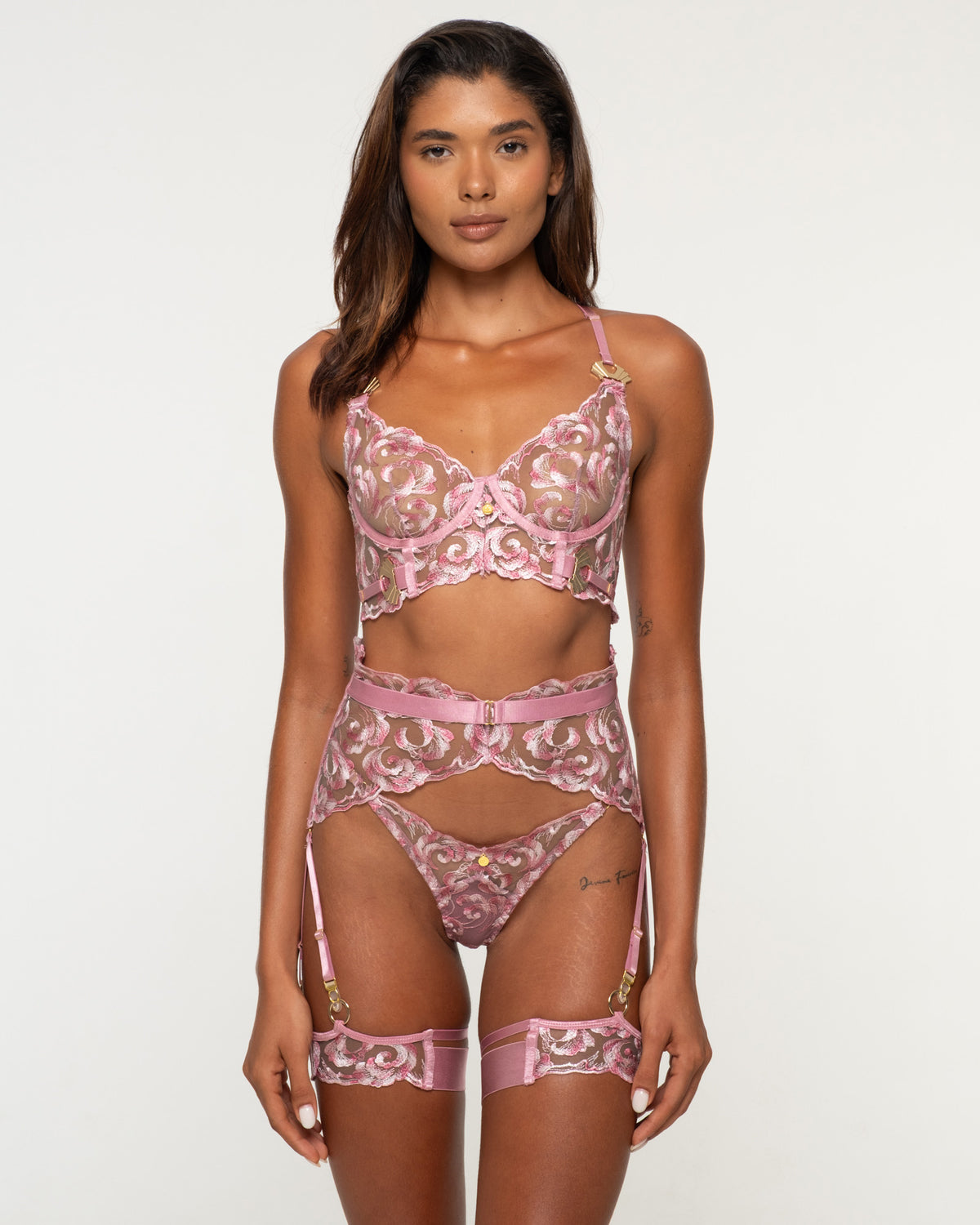 Ashlyn Pink Lingerie Set