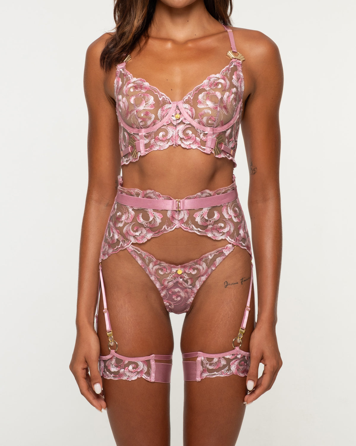 Ashlyn Pink Lingerie Set