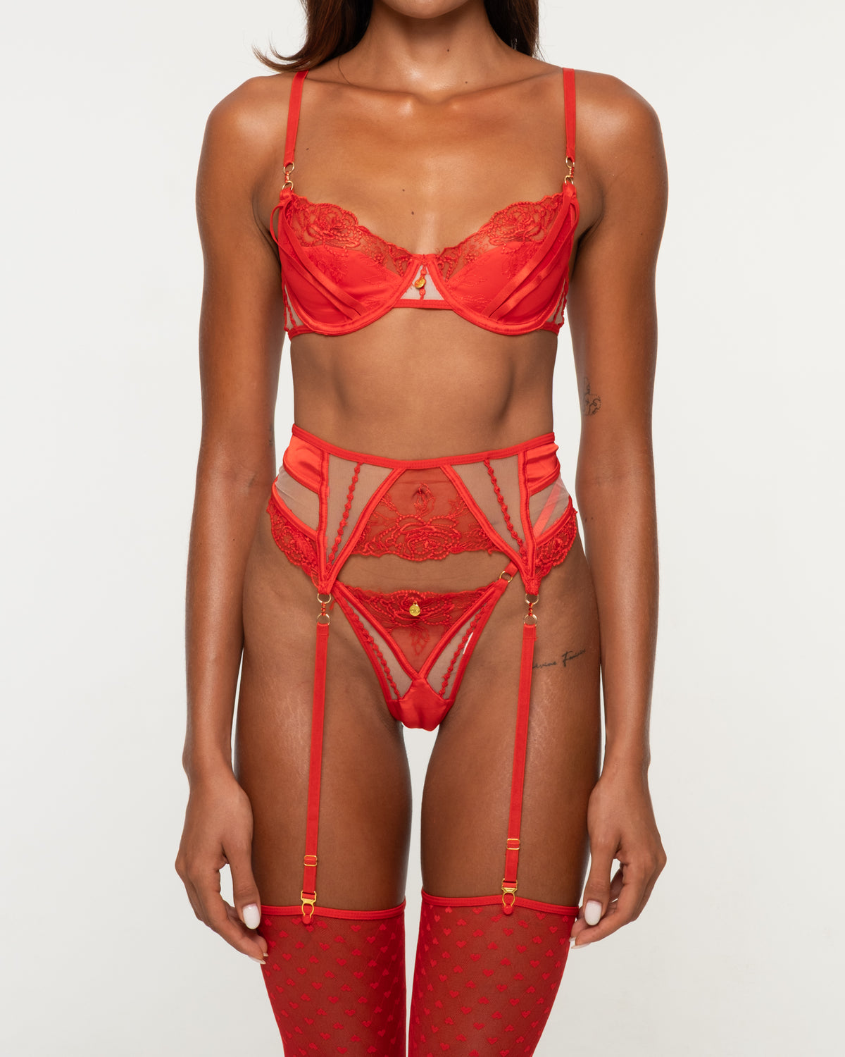 Celestia Red Lingerie Set