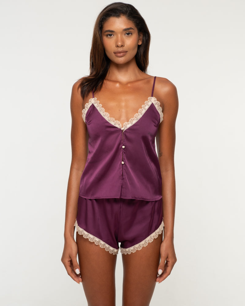 Phoebe Purple Cami Short Set