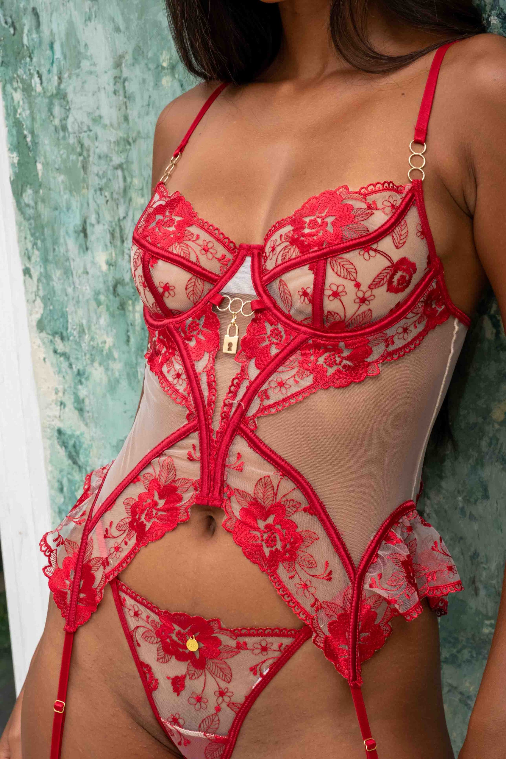 Kyla Burgundy Intimate Set