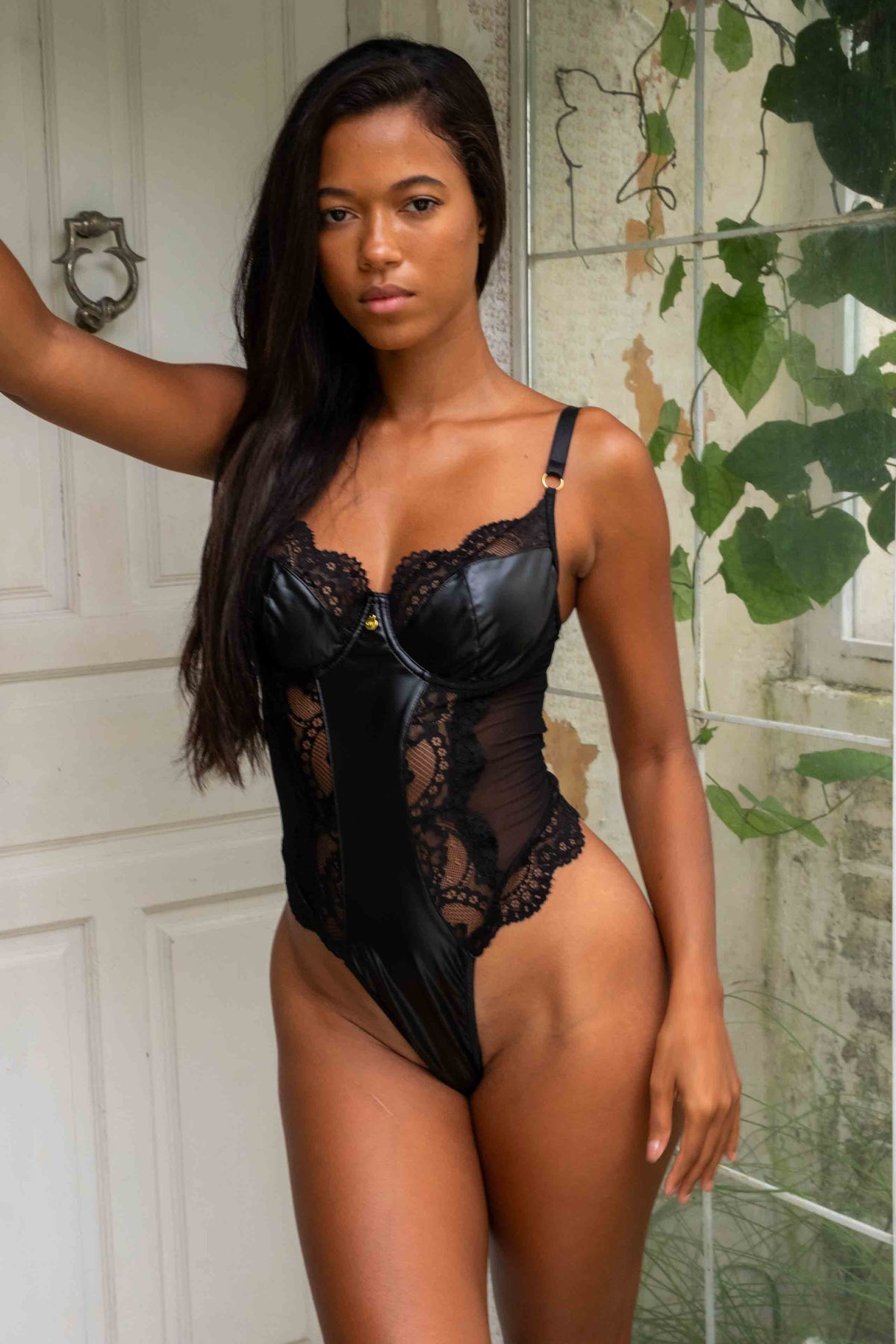 Keely Black Bodysuit