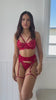 red lingerie set, sexy red bra, sexy lace bra set